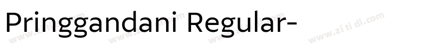 Pringgandani Regular字体转换